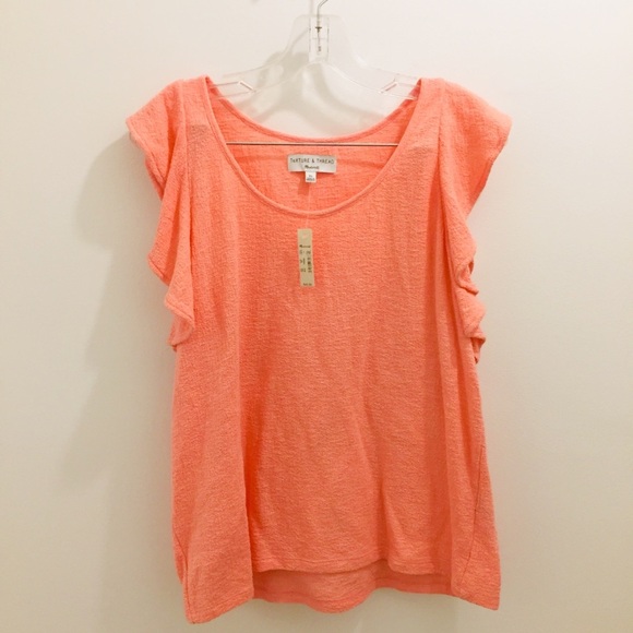 NWT Madewell Ruffle Sleeve Tank Top Large XL - Picture 2 of 7